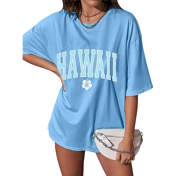 【massnoun】24SS★ BEACH GLAM REAL OVERSIZED SHORT T-SHIRTS Oversized Sunshine Shirt Beach Tshirt: Women Loose Fit