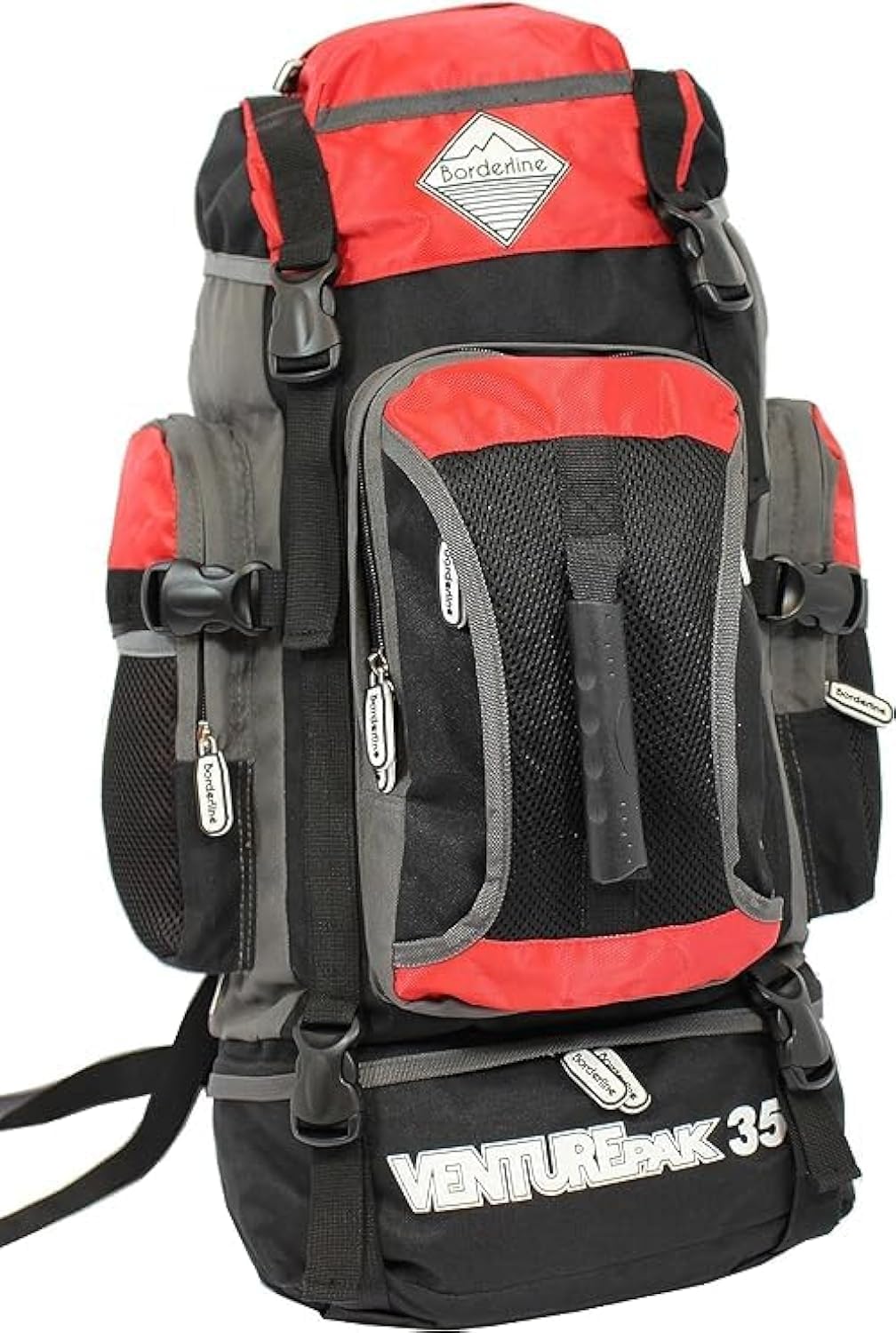 SiXsigma Sports Lightweight 35L Hiking Backpack & Packs for Men - Quick Dry Travel Essentials For Hiking, Camping & Travel - Ideal Hiking Lover Rucksack Gifts For Men (Red)