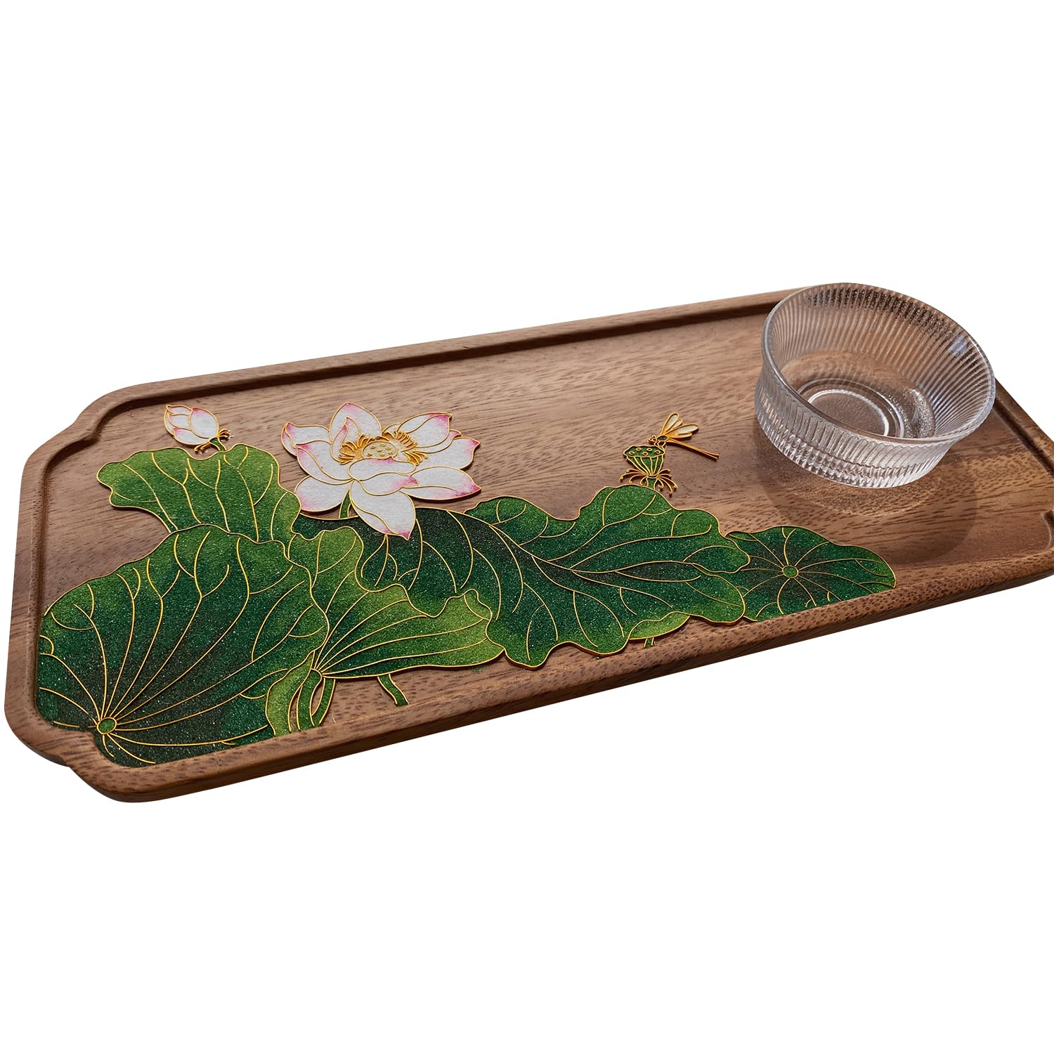 DIY Filigree Enamel Painting Kit - Decorate Your Own Wooden Board - Pre-designed Painting for Adults (Lotus)