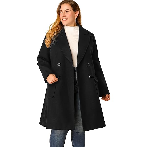 【新品タグ付き未使用】l'or Stand collar Long Coat Amazon.com: Agnes Orinda Plus Size Winter Coat for Women 2025 Fall