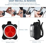 Balhvit Bike Light Set USB Rechargeable Front and Rear LED 650mAh view 2