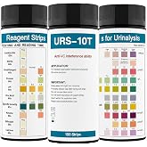 Palinoia 10-Parameter Urine Test Strips for Urinalysis, 100 Count | Tests UTI indicators (Leukocytes and Nitrite), Ketones, pH, Protein, Specific Gravity, Bilirubin and Liver Function