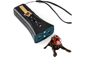 zdzdzg Stop Dog Bark Deterrent Devices, Anti Barking Device for Dogs, Barks No More Dog Training Device, Ultrasonic Dog Bark Control Deterrent Device Stopper Indoor Outdoor, Safe for Human & Dogs