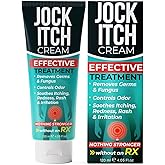 Jock Itch Cream | Extra Strength Antifungal Treatment for Groin & Inner Thighs | Relief for Itchy Skin, Jock Itch, Ringworm, Athlete’s Foot & Nail Fungus | Controls Odor & Removes Fungus | 120ml