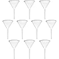 EISCO 10PK Filter Funnels, 2.6" - Polyethylene Plastic - Resistant to Acids & Alkalis - Great for Laboratory, Classroom or Home Use