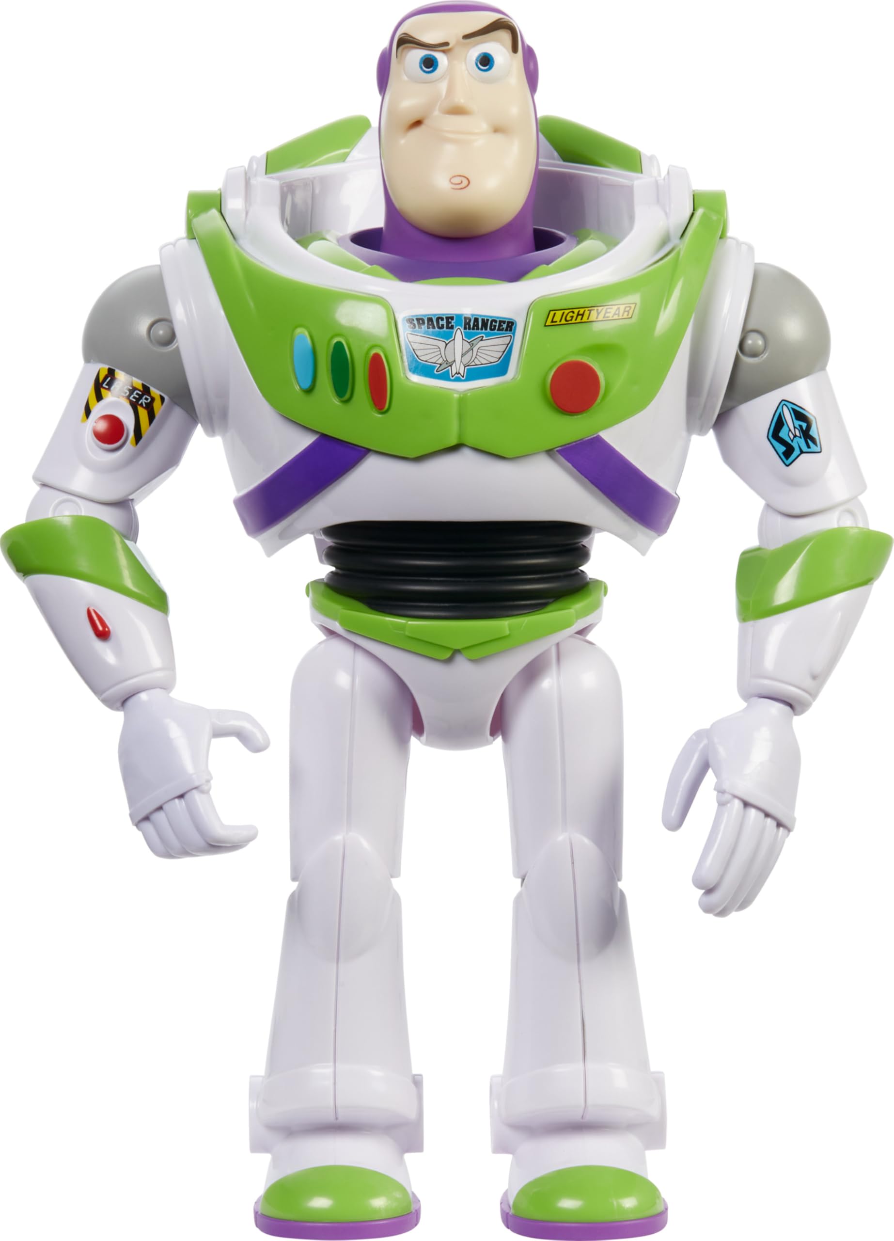 Photo 1 of Mattel Disney Pixar Toy Story Large Action Figure, Posable Buzz Lightyear Collectible in Spacesuit Look, 12-inch Scale