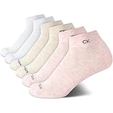 Calvin Klein Women's Quarter Socks - 6 Pack Cushioned Athletic Ankle Socks for Women - Women's Sports Socks (Size: 4-10)