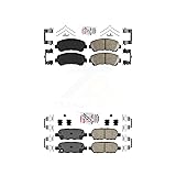 AmeriBRAKES Front Rear Ceramic Disc Brake Pads Kit