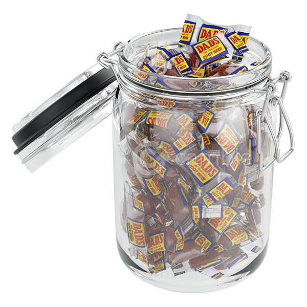 CAMBIE – DAD’S ROOT BEER BARRELS HARD CANDY, INDIVIDUALLY WRAPPED SWEET & CREAMY NOSTALGIC ROOT BEER CANDY, PERFECT FOR PARTIES & EVENTS, PACKAGED IN A RESEALABLE POUCH – 1 LB