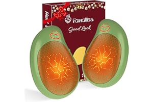 FANDLISS Lot de 2 chauffe-mains électriques rechargeables 8000 mAh avec chauffage à 3 niveaux, puces intelligentes AI-Smart C