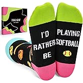 Zmart Men Women Sports Gifts - Softball Lifting Basketball Baseball Hockey Soccer Socks