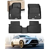 YHTAUTO Automotive Floor Mats Compatible with Ford Maverick 2022-2026 (Hybrid Only), TPE Floor Liners All-Weather Protection Custom Fit, 1st & 2nd Row, Set of 3