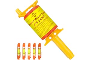 KAIGESZAD Mason Line with Handle,Twisted 540 FT #18 Braided Nylon Mason String with 5 Built-in Levels and Spool Construction Line,String Level Line Kit for Gardening Or Masonry Tools, Kite Twine String or DIY