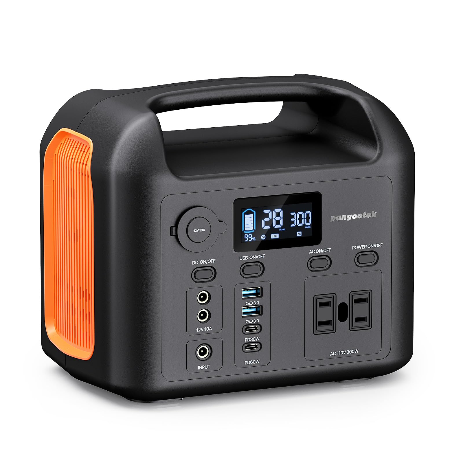 Photo 1 of * PARTS ONLY** Portable Power Station, 300W (600W Peak) 299Wh LiFePO4 Solar Generator Pure Sine Wave 110V AC Car Outlets PD 60W QC3.0 Backup Power Supply Bank for Camping, Blackout, CPAP