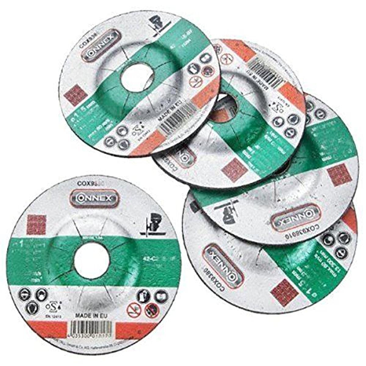 Connex COX938016 Cutting Disc for Stone, Multi-Colour, 125 mm, Set of 5 Piece