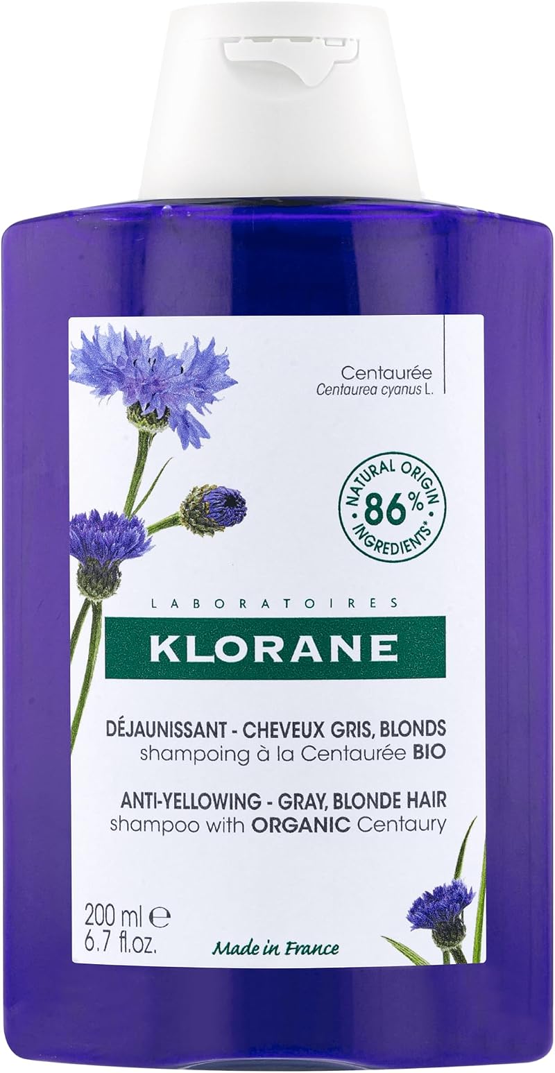 Klorane Anti-Yellowing Shampoo with Organic Centaury 200ml Grey Hair