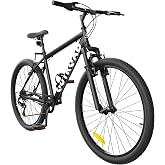 Incbruce 26 Inch Mountain Bike, 7-Speed Outdoor Cycling Bike MTB with High-Carbon Steel Frame