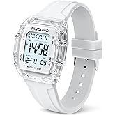 Women Watch for Women Teenagers Watch Outdoor Sports Digital Watches for Ladies Students Waterproof Watches with Alarm Stopwatch Countdown Dual-Time Hourly Chime Function High Brightness Light