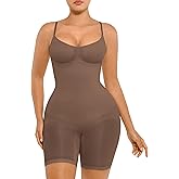 FeelinGirl Shapewear Tummy Control Seamless Bodysuit Hip Enhancer Body Shaper for Women