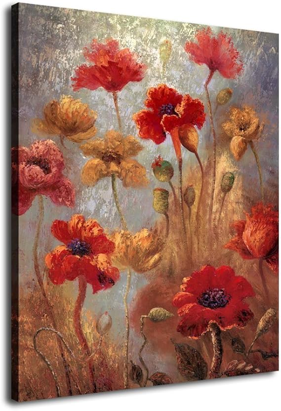 Canvas Wall Art Abstract Flowers Painting Large Canvas