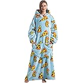 Msrlassn Oversized Wearable Blanket Hoodie for Adults - Extra Long Womens Blanket Sweatshirt
