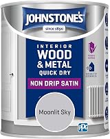 Johnstone's Wood & Metal Quick Dry Satin Paint Moonlit Sky 750ml Low Odour view 7