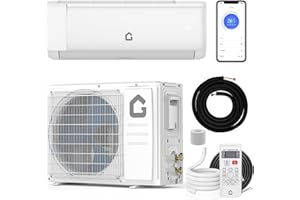 KOKEBREN 12,000 BTU Mini Split Air Conditioner with 22 SEER2 Efficiency,750 Sq.Ft Cooling/Heating, Energy Star Certified,Smart Inverter Tech,Alexa-Compatible WiFi Control,Professional Installation Kit Included