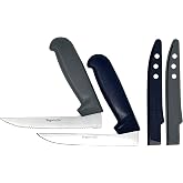 Right Angle Knife 2-Pack &ndash; Ergonomic L Shaped Knives with Serrated &amp; Chopping Blades, Adaptive Kitchen Tools for Arthritis