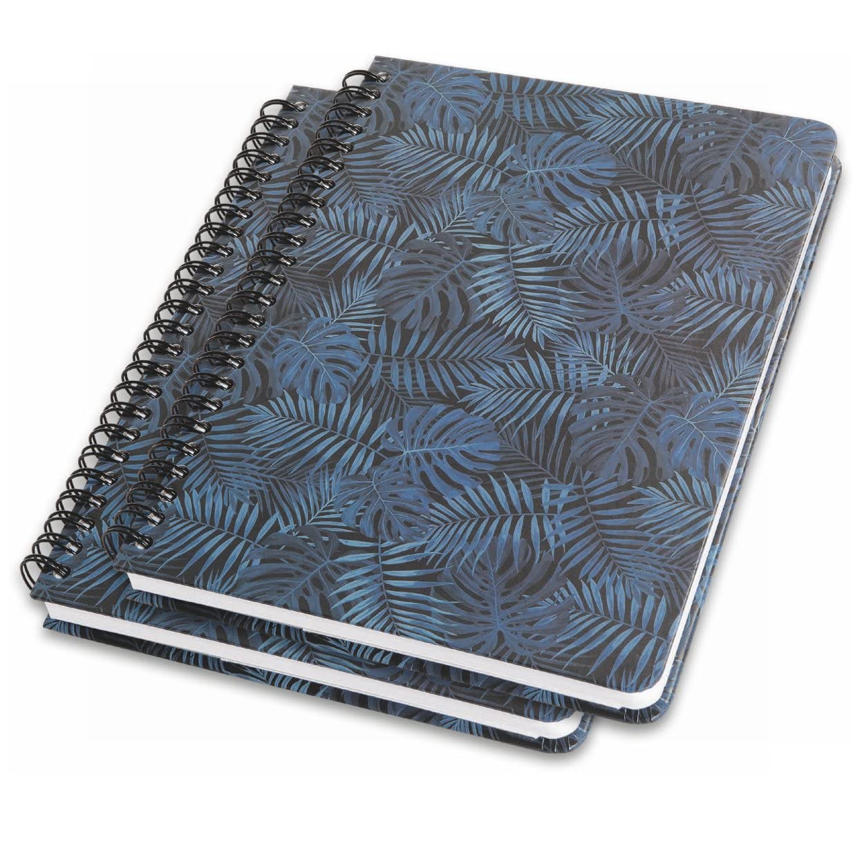 SIGEL JN602 Spiral notebook basic, A5, dotted, hardcover, jugnle pattern, Blue, 2 Pieces - Jolie
