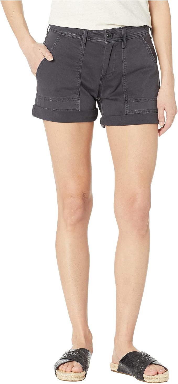 Lucky Brand Damen Mid Rise AVA Utility Shorts, Lucky Black, 46 Amazon