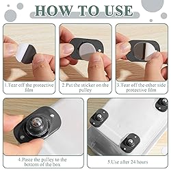 Honoson 8 Pcs Self Adhesive Caster Wheels Appliance