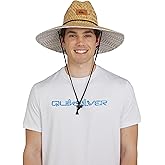 Quiksilver Men's Wide Brim Outdoor Lifeguard Straw Sun Hat