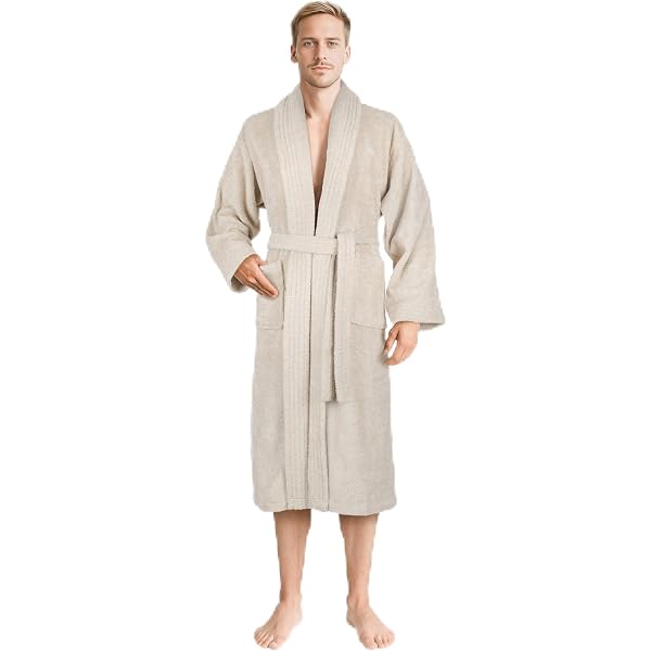 Bata De Invierno Para Hombre Tallas Grandes - Albornoz Largo Suave, Cálido Y Con Cinturón