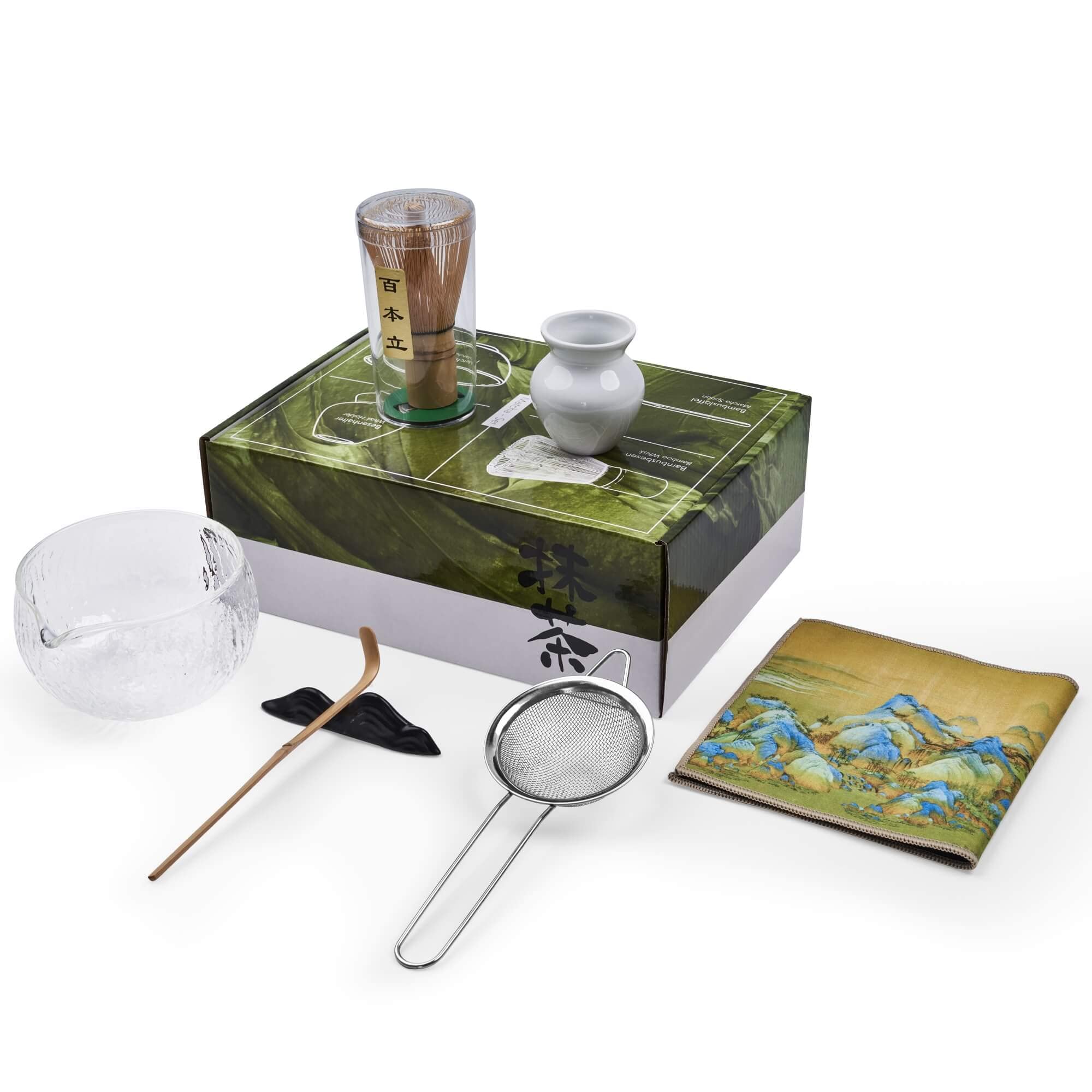 Paraful Matcha Tea Set - Japanese Matcha Bowl, Whisk & Ceremony Kit