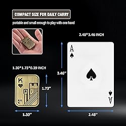 Metal Fidget Toys, EDC Fidget Slider, Poker Push