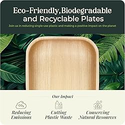 Palm Leaf Platters, 100% Compostable Disposable
