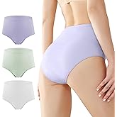 BATTEWA Oeko-TEX Certified Incontinence Underwear for Women Cotton Leak Proof Panties Bladder Leakage Protective Briefs Absorbent 50ML (Purple, X-Large, 3-Pack)