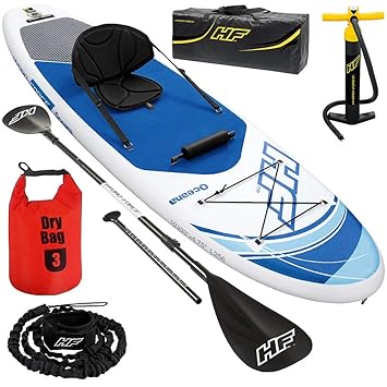 SUP Stand Up Paddle Board | 130kg | Drybag | 305x84x12cm | Kajak Sitz | Surfboard aufblasbar iSUP Leash Paddel