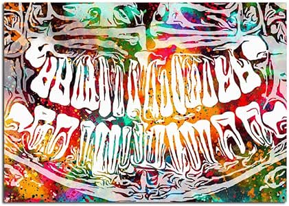 YWOHP Dientes Coloridos Sonrisa Arte Dental Dentista Lienzo Pintura