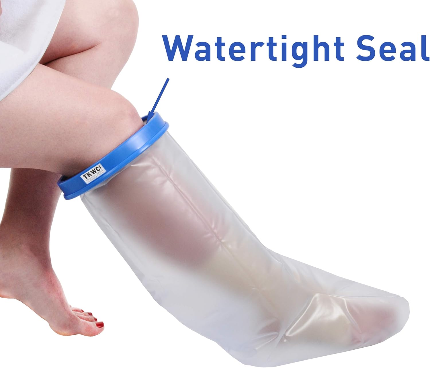 Water Proof Leg Cast Cover for Shower by TKWC Inc - #5738 - Watertight Foot Protector: Health & Personal Care
