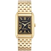 Miykon Vintage Dress Watches for Men – Square Tank Watch with Solid Stainless Steel Bracelet, Mens Dress Watches – Japanese Quartz, Waterproof to 100ft