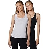 90 Degree By Reflex Athletic Fit Performance Tops 2 Pack - Moisture Wicking Yoga Top Workout Shirts for Women