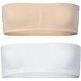 Popular Girl's Bandeau Bra with Removable Padding - Strapless Tube Bra for Girls and Teens, Seamless
