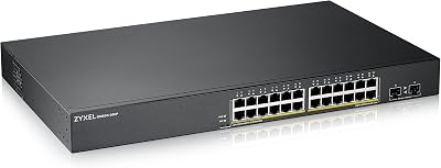Zyxel GS1900-24HP Managed Gigabit Ethernet PoE+ Network Switch 24 Port 1U