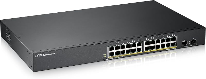 Zyxel GS1900-24HP Managed Gigabit Ethernet PoE+ Network Switch 24 Port 1U