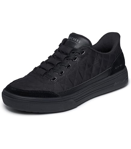 Amazon.com | Skechers Men's Platform, Black Duraleather White Trim
