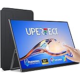 UPERFECT Portable Monitor Touchscreen 15.6 Inch 125% sRGB Travel Monitor | with Adjustable Stand, Speaker, VESA Mountable, USB-C HDMI Ultra-Slim Second Screen for Laptop MacBook Phone Game Console