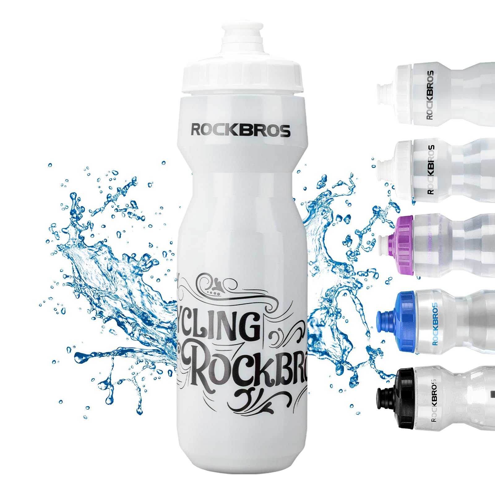 ROCKBROS Bicycle Water Bottle 750 ml Large Capacity BPA-Free Sports Drinks Bottle for Cycling, Fitness, Hiking