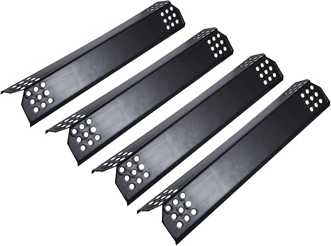 Unicook Grill Heat Plates 149/16"L, Barbecue Replacement Parts, Porcelain Heat Shield, Burner