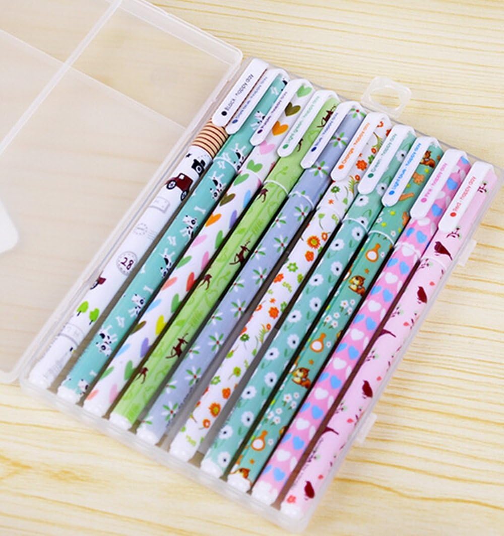 かわいい漫画カラフルなゲルペンセットkawaii韓国文具 消しゴム 修正用品 文房具 オフィス用品 Amazon